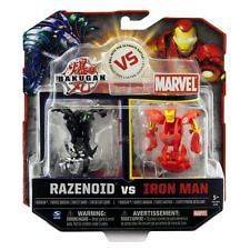 Bakugan Razenoid vs Marvel Iron Man Battle Brawlers New In Package