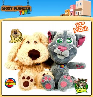 Talking Ben or Tom 12 Large Soft Plush Iphone /Android App Character 