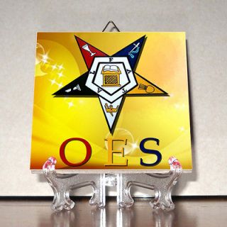 Order of the Eastern Star Ceramic Tile Logo Emblem HQ Freemasonry 