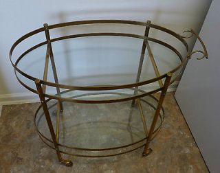 Newly listed Vintage Brass Art Deco Bar Drinks Cart French Italian 