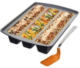 Chicago Metallic Lasagna Trio Pan, 12 Inch by 15 Inch by 3 Inch NEW