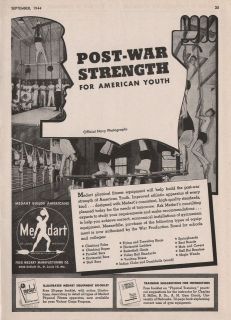 Vintage 1940s MEDART Gymnastic Equipment Print Ads   St. Louis, MO