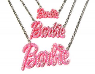 Nicki Minaj Style PINK BARBIE Stone Pendant with 18 Chain