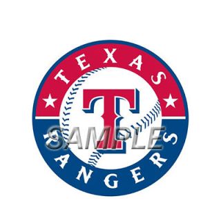 MLB TEXAS RANGERS T SHIRT IRON ON TRANSFER 3 SIZES FOR LIGHT & DARK 