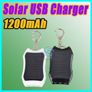 1200mAh Mini Solar USB Charger Battery for iPhone HTC  MP4 2 Colors