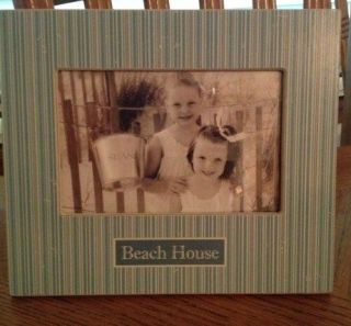 Shabby Cottage BEACH HOUSE Photo Picture Frame Nautical Shore Decor 