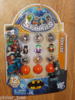 2012 SQUINKIES DC COMICS BATMAN Heroes & Villains 12 Pack MOC w 