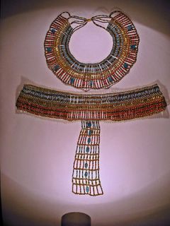 Egyptian Queen Cleopatra Beaded Necklace Collar Belt