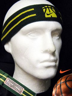 Nike BASKETBALL Supreme Court Headband Sweatband Green/ Yellow