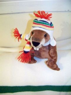 THE HUDSON BAY COMPANY BEAVER Plush with Toque ( Blanket Colors) HBC