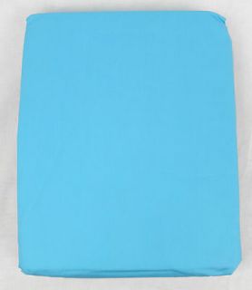   Store 300TC Cotton Bright Turquoise Flat Queen Sheet #2327KCZ E3Z6