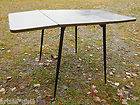 Formica laminated table Retro Mid Century 1950s fold down sides 