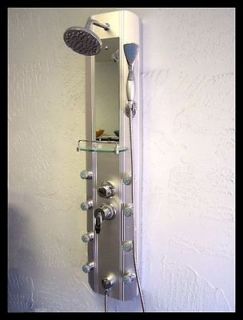 Bathroom Rain Style Shower Faucet 8 Jets Massager Panel