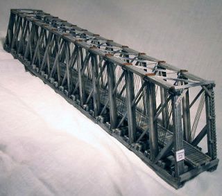 170 ft HOWE THRU TRUSS TIMBER BRIDGE N Model Railroad Structure Wood 