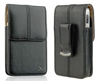 Black Leather Belt Clip Holster Pouch Carrying Case for Apple iPhone 