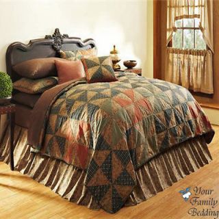   Country Primitive Cabin Twin Queen King Size Quilt Cotton Bedding Set