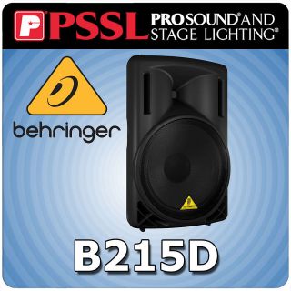 Behringer B215D 550 Watt Active 15 Loud Speaker   New