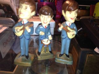 The Beatles c. 1960s mini Bobble Bobblehead Cake Topper Nodder