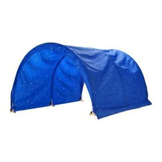 Bed tent, blue, white