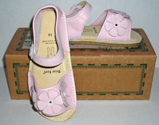 New Bear Feet Flower Power Sandals Light Pink  12, 13