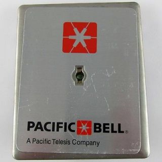 PACIFIC BELL PAY PHONE COVER Vintage Coin Payphone TELEPHONE Locking 