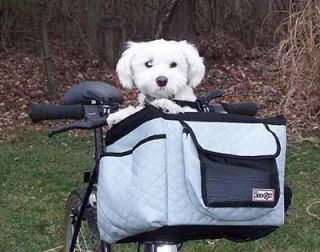 SNOOZER BUDDY DOG PET BICYCLE BIKE BASKET UP TO 14 LBS WITH RAIN 