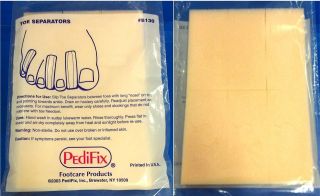 PEDIFIX 3 Layer PolyFoam PediSmart 12 Toe Separators Dividers 