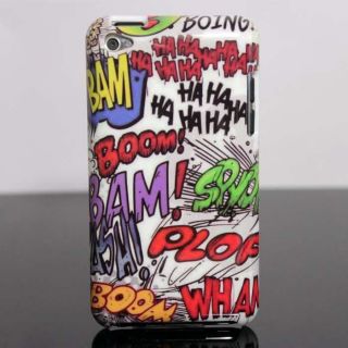 HAHA BOOM DOODLE Hard Skin Case Cover For IPOD TOUCH 4 4G 4TH GEN 