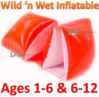   Blow Up Armbands Learning Childrens Kids Swimming Pool Sea Boys Girls