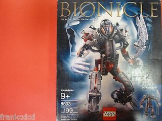 LEGO Set 8593 Makuta TITAN Bionicle BOX Weapon mask FIGURE model piece 