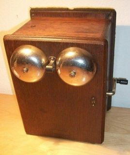 Antique Western Electric Telephone Phone 5 Bar Magneto Ringer Complete 