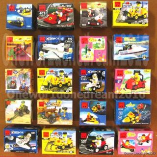  Lot of 20 kinds Mini Sets Building Toys Bricks Lots City 