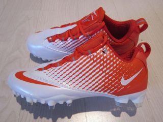 Nike Zoom Vapor Carbon LX Mens LAX/Football Cleats White/Orange $130
