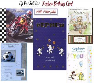 Nephew Birthday Card To For Cute Classic Special Offer Sale Free P&P 