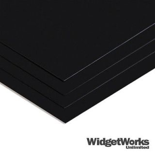 020” BLACK Styrene 12x12 (12 pcs Bundle) Thermoform Plastic Sheets 