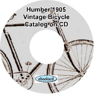 HUMBER 1905 vintage bicycle & motorcycle motor cycle & motor car 