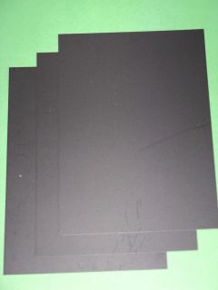 sheets of BLACK Plasticard 60/000 Terrain & Scenery