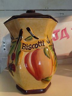Biscotti Cookie Jar made exclusively for Nonnis in China