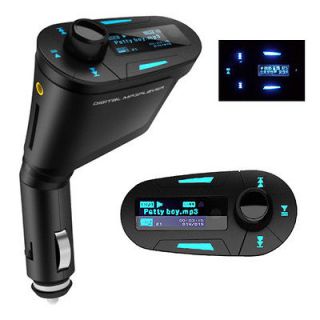Newly listed Blue Car Kit  Player Wireless FM Transmitter Modulator 