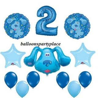 BLUES CLUES balloons party supplies decoration birthday 1ST 2ND 3RD 
