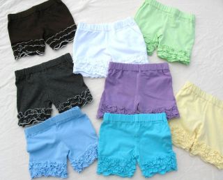 dh CORAL BELLES Etsy Boutique Resell~Ruffle Shorts Blue Purple Brown 