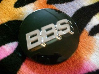 BLACK BBS WHEEL CENTER CAP HUB PART # 56.24.120 *Made in Japan