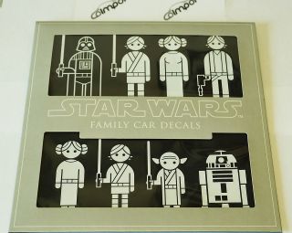 Star Wars Family Car Decals Stickers New Set of 50 Figures