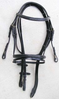 Horze Constance Black Bridle Full size with padded crown