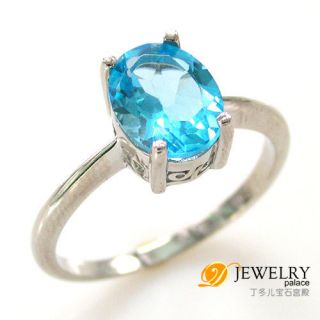 swiss blue topaz ring in Fine Jewelry