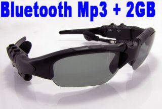 Bluetooth  Stereo Headset Sunglasses  Player 2GB