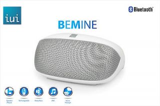   Portable Bluetooth Speaker iPhone 5 Wireless Audio Boombox Bass White