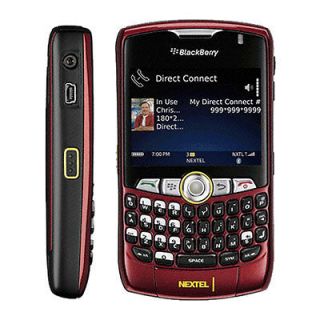 Blackberry Nextel Curve 8350i Camera GPS Cell Phone Red