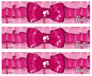 Barbie Bow & Ruffles Edible Cake Border Decoration by DecoPac   Set of 