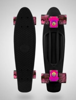   Mini Skateboards Black/Pink/Black Pink Swirl Plastic Boards 22 LTD